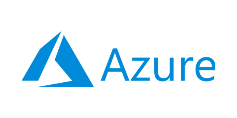Valkoisella taustalla sininen Microsoft Azure -logo